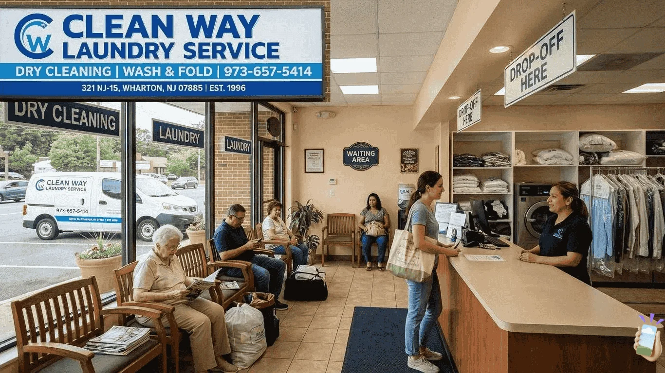 Clean Way Dry Cleaning Laundry Service Delivery Van